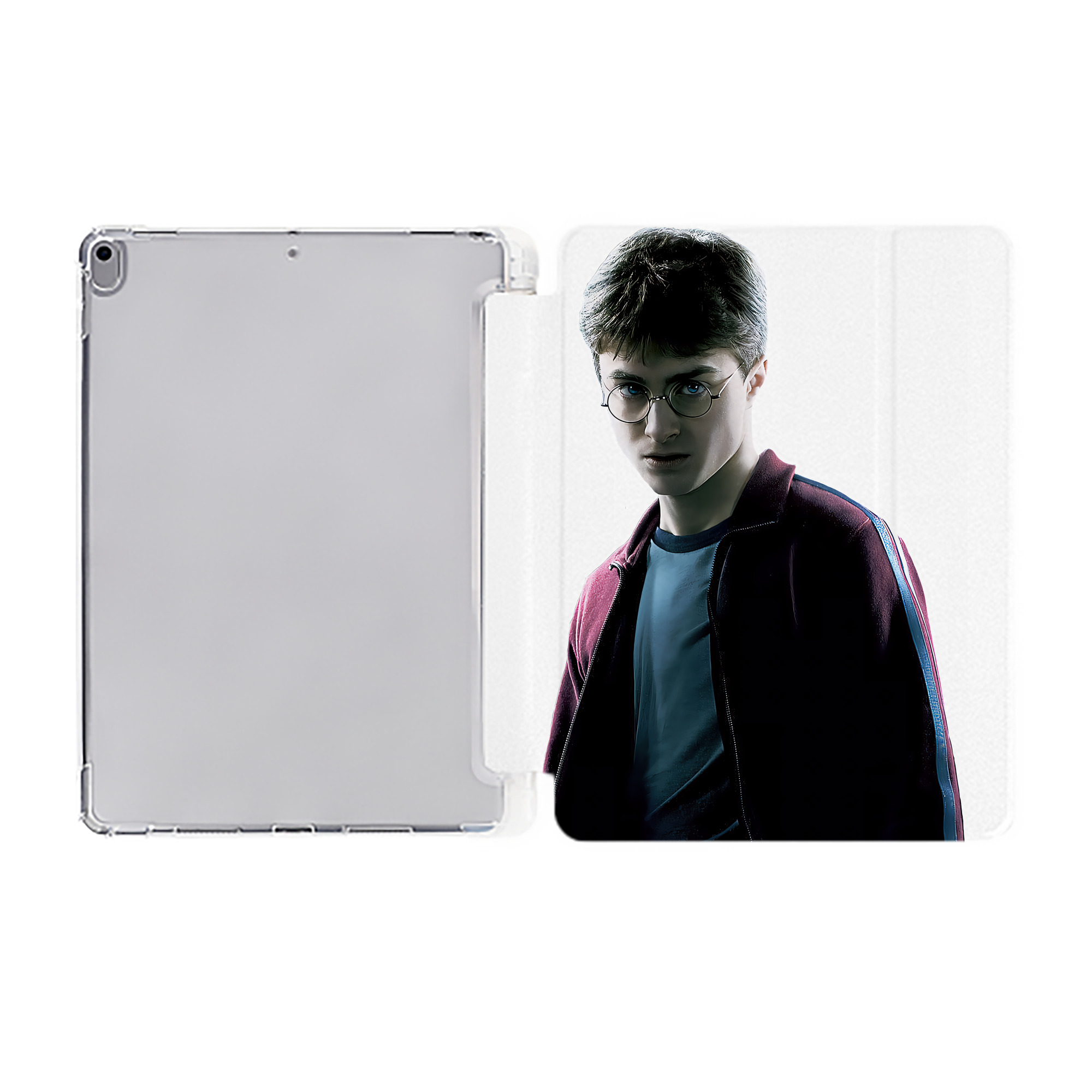 （画像用） Harry Potter ハリー・ポッターシリーズ IPad ケース ペン収納付き 三つ折りスタンド PUレザー×シリコン 対応機種9.5/10.5/10.9インチ